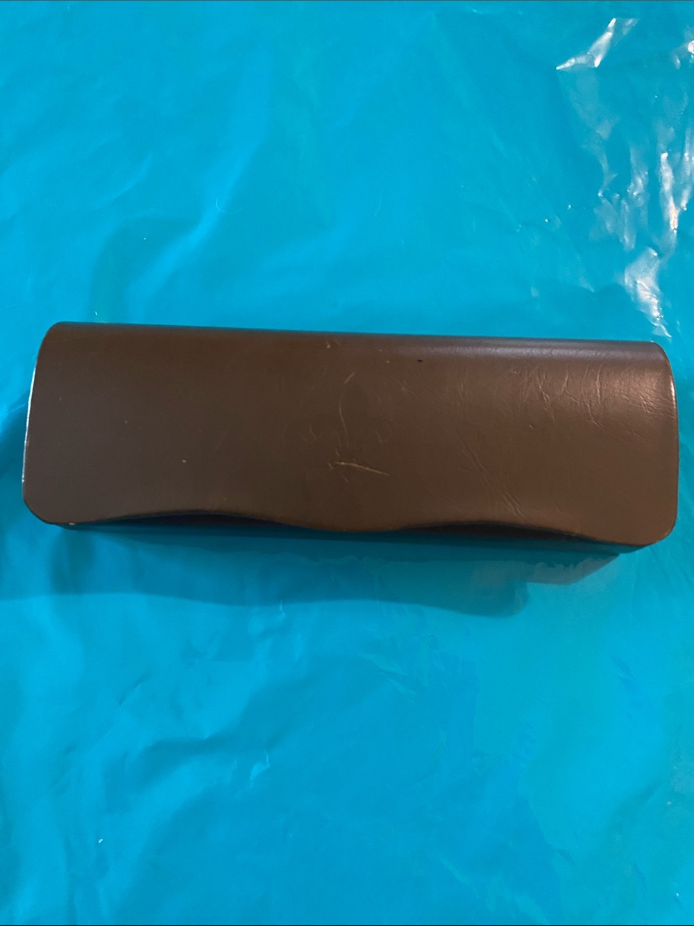 Seraphin Brown Leather Cosmetic Eyewear Case - Protective Travel Pouch